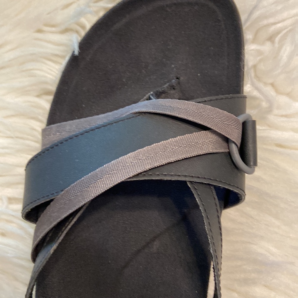 Merrell AirCushion Memory Foam sandals size 11 BNWOT black and gray color - Picture 3 of 16